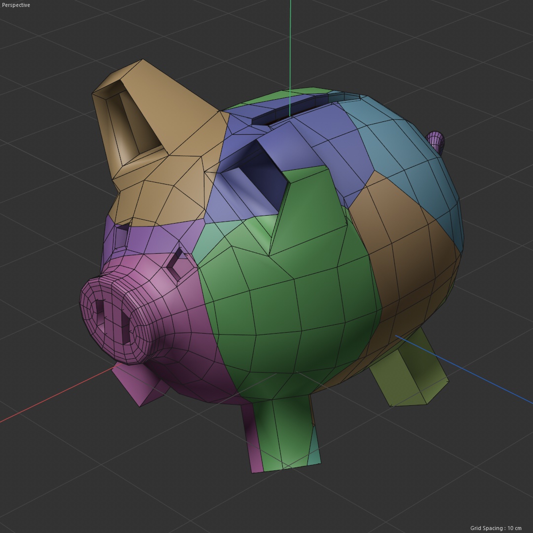 Piggy bank topology inspection view