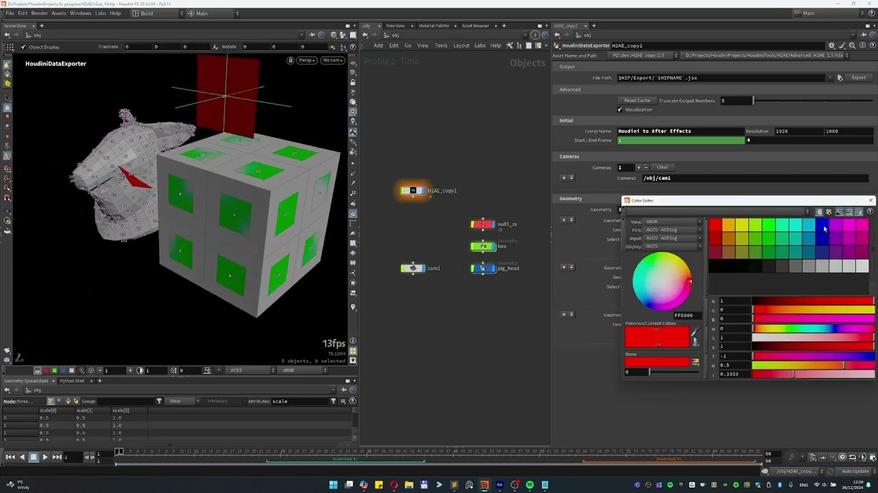 Houdini to After Effects Data Export product thumbnail