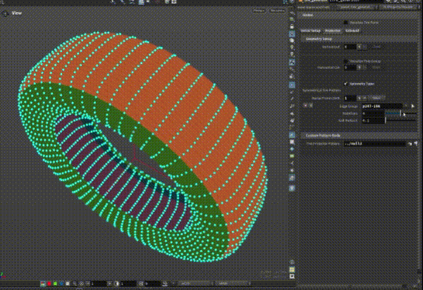 Radial displacement with soft selection
