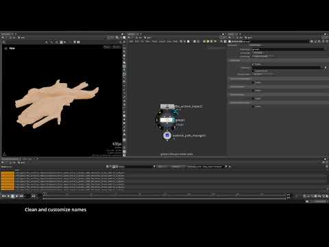 Houdini Material Path Manager — workflow demonstration